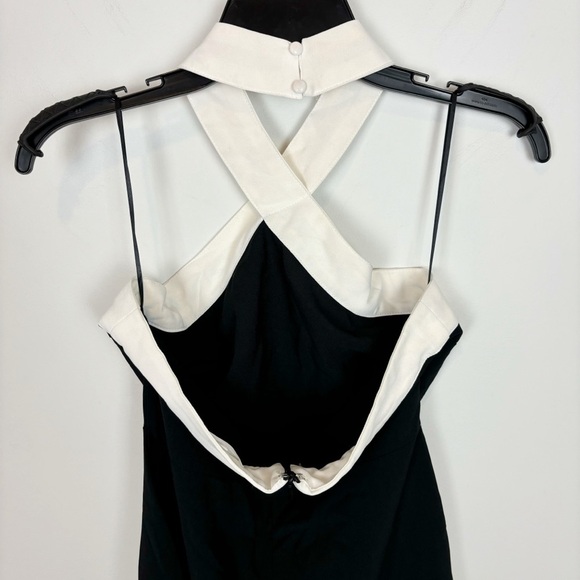 Superdown Brielle Cross Front Dress in Black & White Size M - Picture 5 of 14